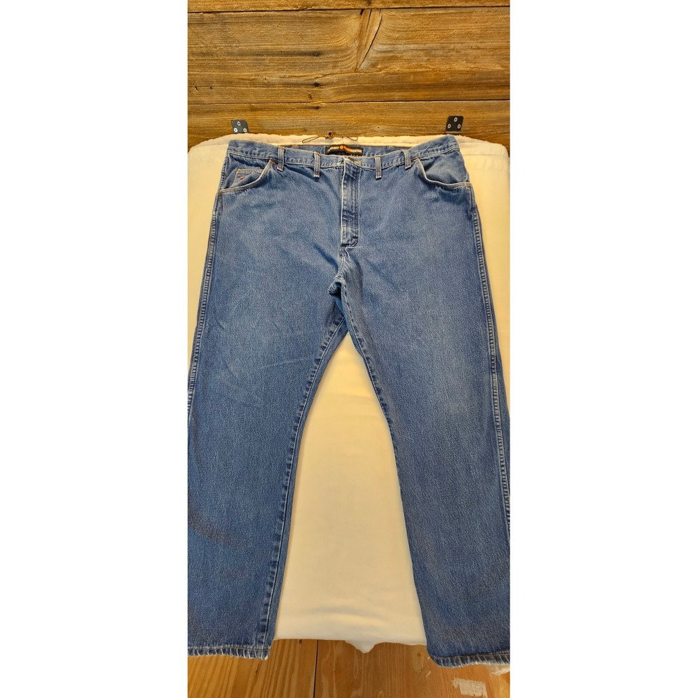 Wrangler FR Flame Resistant Relaxed Fit Jeans Mens 46x32 Blue Denim FR471LW